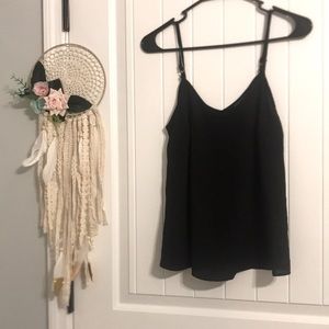 Black chiffon cami